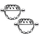 14G 7/8 Halloween Fang Nipple Shield Set
