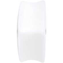 White Acrylic Square Shaped Lucky 7 Dice Saddle Plug Set 22mm to 32mm