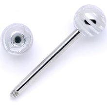 Bright Stripes Party Barbell Tongue Ring Set of 4