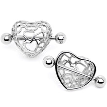 14G 9/16 Love in a Beautiful Cage Nipple Shield Set