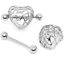 14G 9/16 Love in a Beautiful Cage Nipple Shield Set