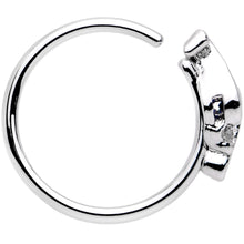20G 5/16 Blue Clear Gem Oceans Eye Seamless Circular Ring