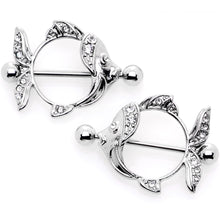 14G 9/16 Angelic Angelfish Nipple Shield Set
