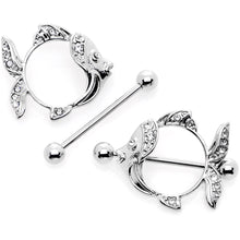 14G 9/16 Angelic Angelfish Nipple Shield Set