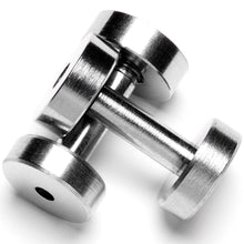2G Steel Double Flare Screw Fit Tunnel Plug Set