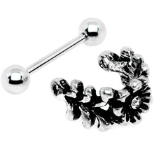 16G 3/8 Clear Gem Floral Wreath Cuff Cartilage Earring