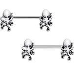 14G 9/16 Nautical Treasures Octopus Barbell Nipple Ring Set