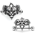 14G 9/16 Dueling Elephants Nipple Shield Set