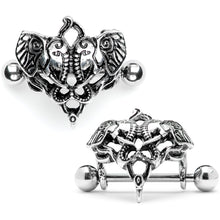 14G 9/16 Dueling Elephants Nipple Shield Set