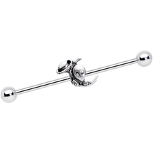 14G UFO Aliens Are Watching Industrial Barbell 38mm