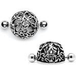 14G 9/16 Framework Twining Vines Nipple Shield Set