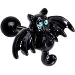 16G 5/16 Black Halloween Batty Bat Cartilage Tragus Earring