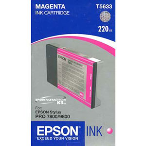 New, Pre-Owned - Epson T5633 Magenta High Capacity Ink Cartridge