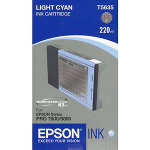 New, Pre-Owned - Epson T5635 Light Cyan Ink Cartridge