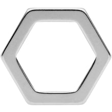 3/4 Geometric Hexagon Screw Fit Tunnel Plug Set