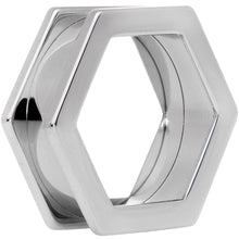 25mm Geometric Hexagon Screw Fit Tunnel Plug Set