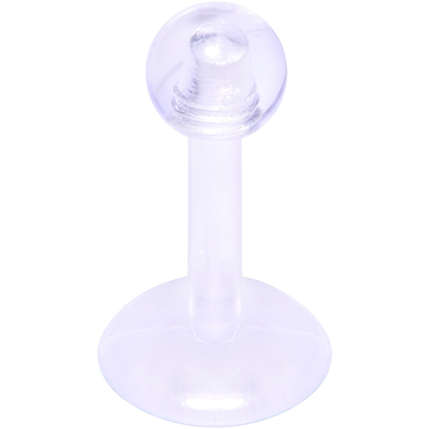 16G 1/4 Clear Flexible Bioplast Labret Monroe Tragus Retainer