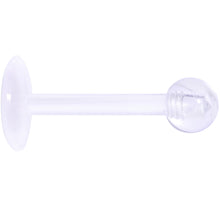 16G 5/16 Clear Flexible Bioplast Labret Monroe Tragus Retainer