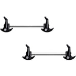 14G 9/16 Clear Gem Witch Hat Barbell Nipple Ring Set