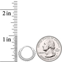 16G 3/8 Delicate Details Hinged Septum Ring