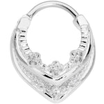 16G 3/8 Pretty Princess Hinged Septum Ring