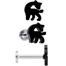 16G 5/16 Multicolor Internally Threaded Giraffe Labret Set of 4