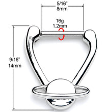 16G 5/16 Saturn Interplanetary Hinged Cartilage Clicker