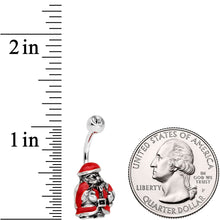 Clear Gem Christmastime Little Santa Claus Belly Ring