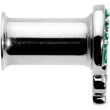 Christmas Wreath Double Flare Tunnel Plug Set 2G to 1 Inch