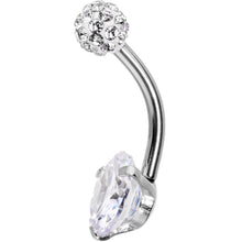 Clear Gem Days of Disco Belly Ring