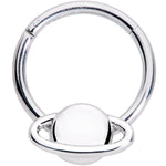 16G 3/8 Outer Space Planet Saturn Hinged Segment Ring