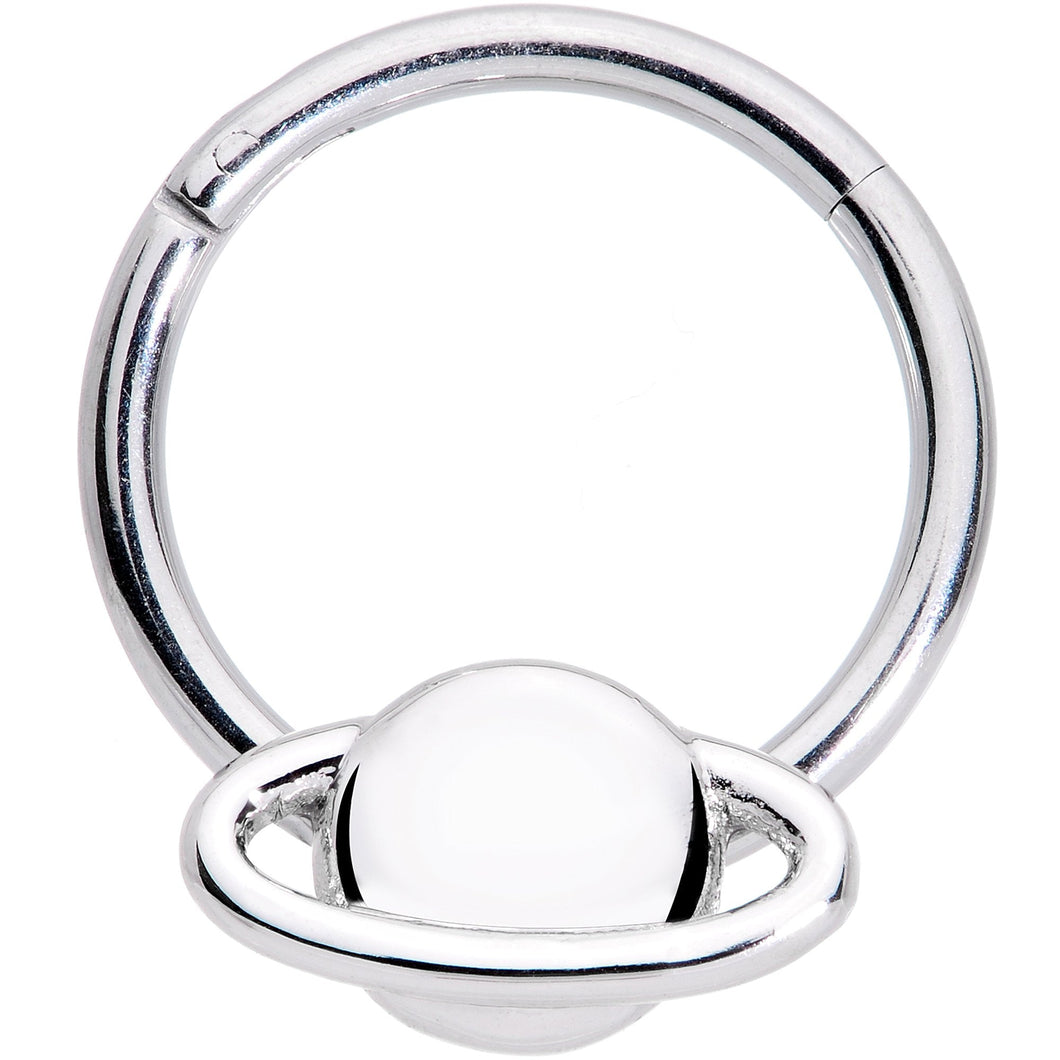 16G 3/8 Outer Space Planet Saturn Hinged Segment Ring