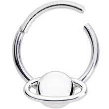 16G 3/8 Outer Space Planet Saturn Hinged Segment Ring