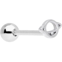 Openwork Planet Saturn Barbell Tongue Ring