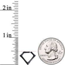 16G 5/16 Black Rhombus Closure Ring