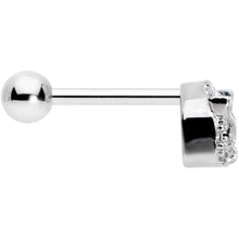 18G 5/16 Clear CZ Gem Wise Owl Cartilage Tragus Earring