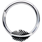 16G 3/8 Floating Feather Hinged Segment Ring