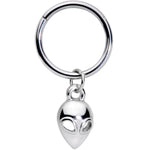 16G 3/8 Open Eyed Alien Invader Dangle Hinged Segment Ring