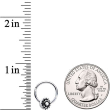 16G 3/8 Moon Cradling the Sun Hinged Segment Ring