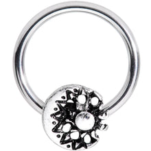 16G 3/8 Moon Cradling the Sun BCR Captive Ring