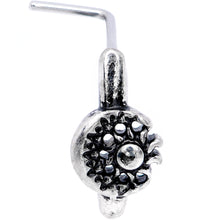 20G Celestial Sun and Moon Faux Hoop L Shaped Nose Ring