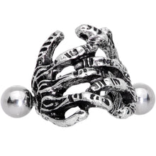 16G 7/16 Scary Halloween Skeleton Hands Cartilage Cuff