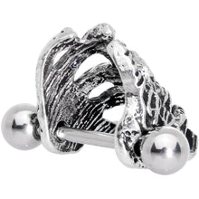 16G 7/16 Scary Halloween Skeleton Hands Cartilage Cuff
