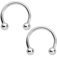 14G 9/16 1/2 Aqua Gem Flower Horseshoe Barbell Nipple Ring Set