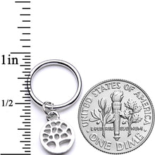 16G 3/8 Tree of Life Dangle Hinged Segment Ring