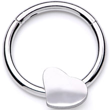 16G 3/8 I Heart My Piercings Hinged Segment Ring