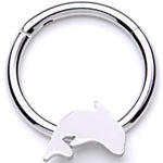 16G 3/8 Leaping Dolphin Hinged Segment Ring