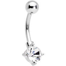 Clear Gem Blue Faux Druzy Rose Gold Tone Peaceful Moon Belly Ring Set
