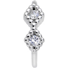 20G 5/16 Clear CZ Gem Infinity Symbol Seamless Circular Ring
