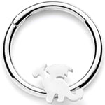 16G 3/8 Fantasy Dragon Hinged Segment Ring